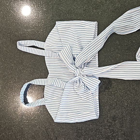 Blue & White Striped 2 Piece Outfit NWOT - Picture 6 of 9